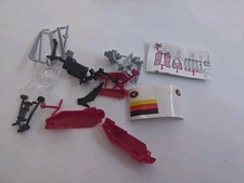 813 J2) FIGURINE GIOCATTOLO ELICOTTERO VIGILI DEL FUOCO + PELLICOLA/ANCIEN, MONTABILE, LOTTO