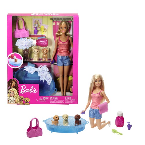 Barbie con cuccioli vasca - barbie, 3