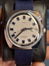 Timex Viscount 1973 Indice Blu
