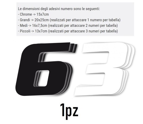 Kit adesivi numero piccoli