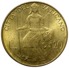 VATICAN 20 Lire 1979