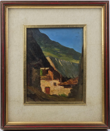 Antico dipinto olio - dipinto,