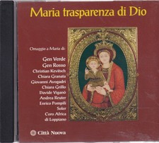MARIA TRASPARENZA DI DIO CD GEN VERDE GEN ROSSO 13 Tracce Ottimo E00795