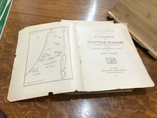 1936 A Catalogue of Egyptian Scarabs Seals and Amulets Illustrated Alan Rowe