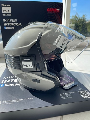 Casco moto jet doppia visiera