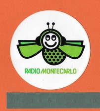 Adesivo Sticker Vintage Autocollant Aufkleber RADIO MONTECARLO Original