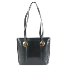 Borsa a tracolla Yves Saint Laurent in pelle nera vintage autentica