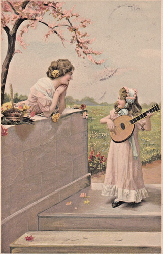 Cartolina illustrazione - cartolina,