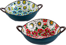 Ciotole per Pasta, Insalatiera in Porcellana/Insalatiere Set Di 2 – 850 Ml, Piat