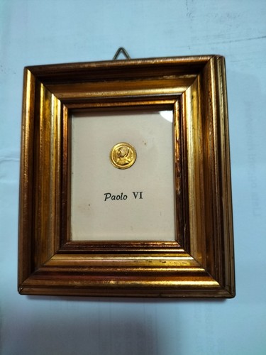 Quadretto vintage con monetina