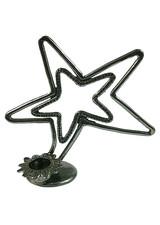 Portacandela Stella Argento 800 Elegante Gioiello di Argenteria artigianale Made