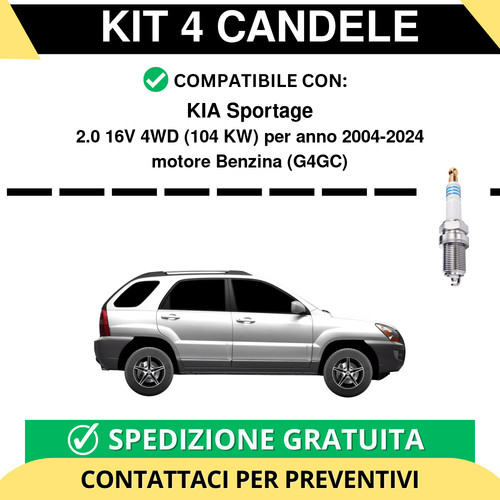 Kit candele per kia sportage - 4,