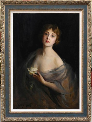 Antico dipinto olio - fatto, a