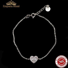 Braccialetto Stroili con cuore decorato da pietre S925 Argento