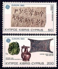 Cipro 1983 Scrittura Impero Romano/Rame Lingotto Bronzo Ceramica Artigianato Europa MNH/1