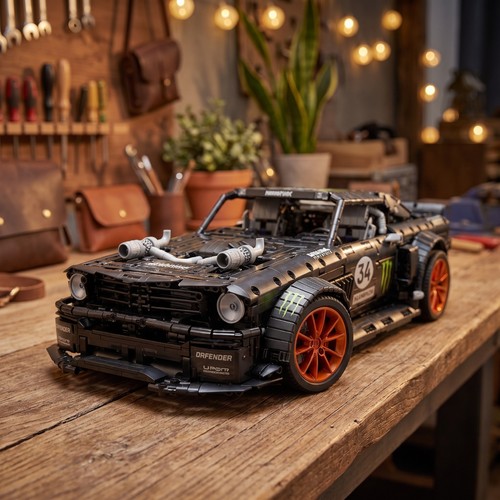 Set mattoncini auto mustang - mattoncini,
