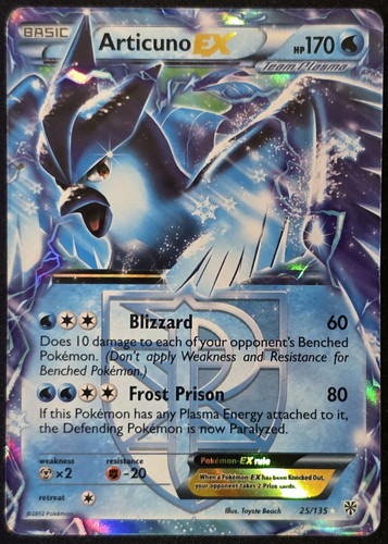 Articuno 135 pokémon - ex, 25/135