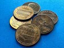 LOTTO 6 MONETE ONE CENT UNITED STATES OF AMERICA LIBERTY IN GOD WE TRUST LINCOLN