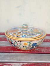 Deruta centrotavola porta caramelle maioliche Deruta ceramica policroma