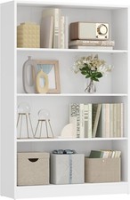 Libreria in legno bianco 4