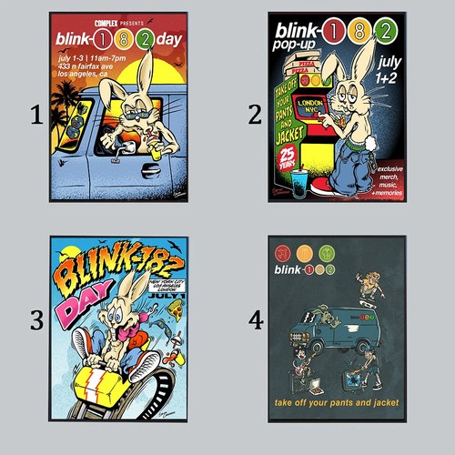 Poster blink 182 giorno - blink,