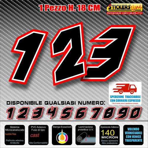 Adesivi numeri gara m11 - adesivi, n-r