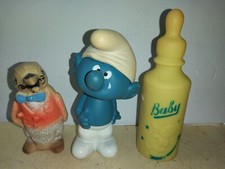 LOTTO DI 3 PUPAZZI GOMMA ANNI