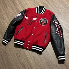 Giacca Chicago Football Letterman pelle lana Varsity Baseball Jacket DDP