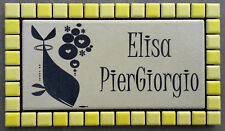 Targa nome incisa su