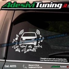 Adesivo Se non mi vedi mi