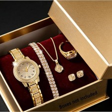 Set Orologio Lusso Donna Oro