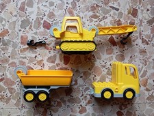 Stock Lego Duplo • camion + rimorchio + gru (3 oggetti)