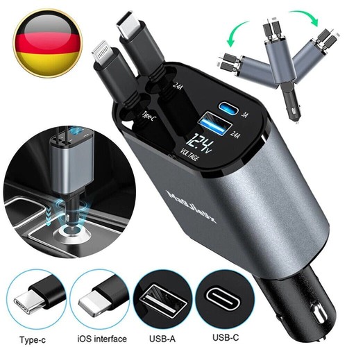 Caricabatteria auto 4in1 con - auto,