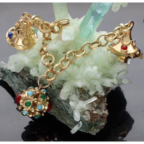 Bracciale charms pietre - charms,