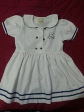lotto 742 vistito vestitino abito bimba bambina bianco 2/3 anni