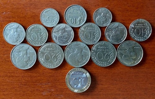 Lotto monete francesi - francesi, con