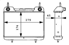 Oil Cooler, Engine Oil Mahle