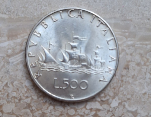 Moneta 500 lire caravelle 1960 - moneta,