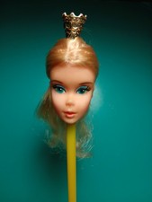 "MATTEL" Barbie "Ballerina", 1975, vintage, solo testa con corona.