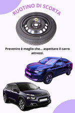Ruotino di Scorta 16" per CITROEN C4 - C4X - C4 X - C4 CACTUS 4 fori (125/85R16)