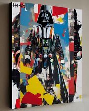 Quadro Darth Vader Pop Art Star Wars con COA - Tela incorniciata 40X30 cm come Rotella