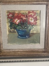 SILVIO POLLONI (1888-1972) NATURA MORTA Olio Su Tela 29x29