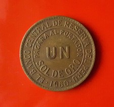 1 SOL DE ORO 1960 PERÙ (NON