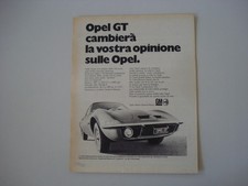 advertising Pubblicità 1969 OPEL GT