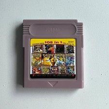 108 in 1 Multi Game Cartridge for GB GBC GBA SP Retro Gaming