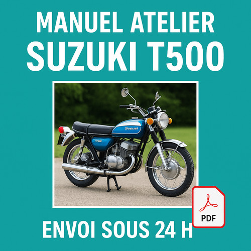 Manuel atelier suzuki t500 - suzuki,