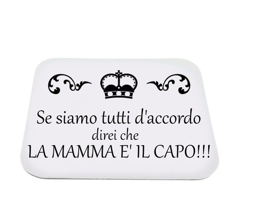 Mouse pad tappetino - mouse, scritta