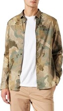 Armani Exchange Mimetico, Logo Frontale Camicia Uomo
