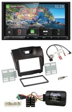 Kenwood Volante Bluetooth 2DIN USB TMC DAB Navigazione per Isuzu D-Max da 12 scuro