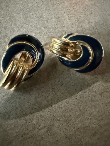 Orecchini vintage trifari - trifari, blu